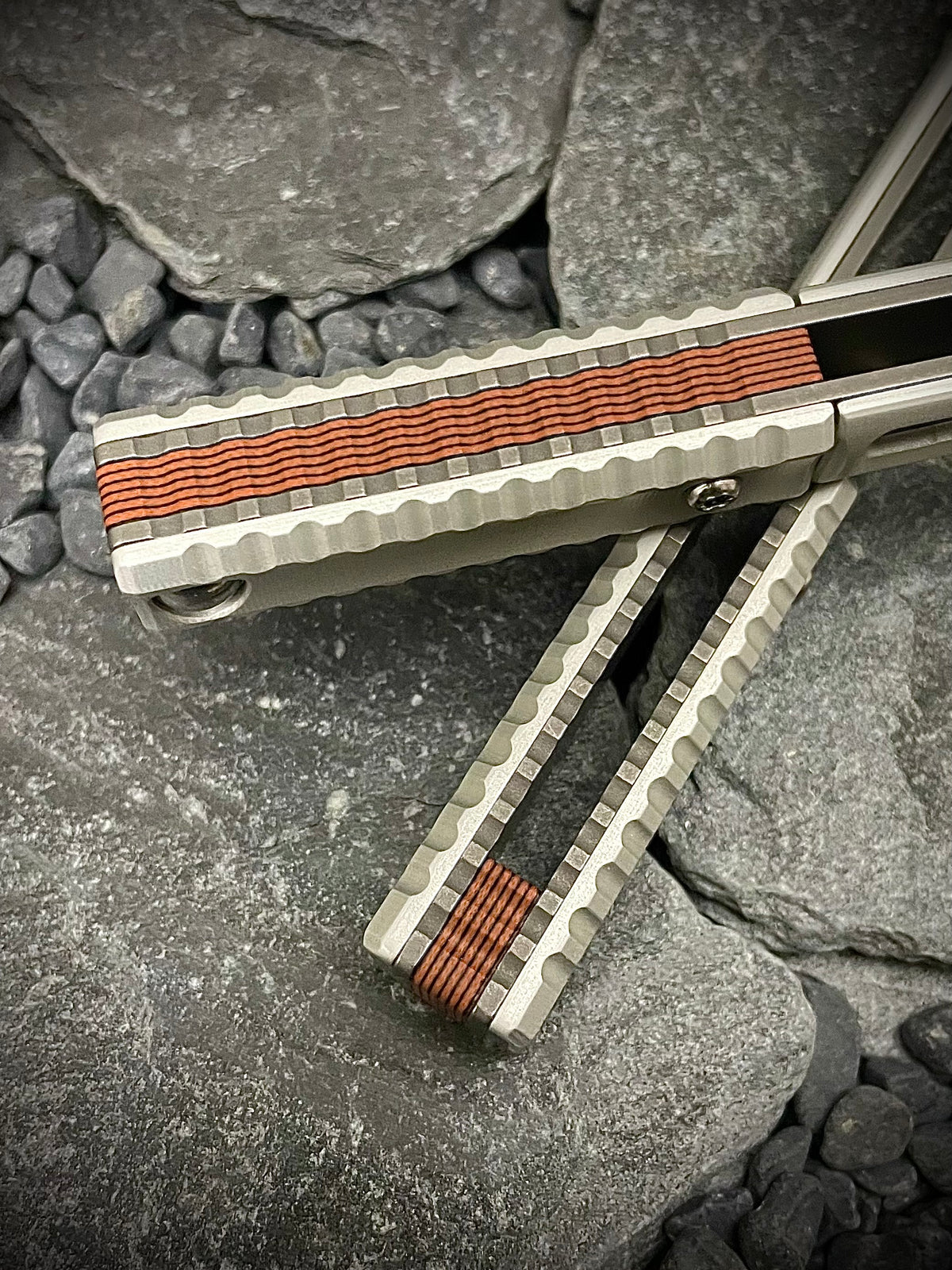 Multi Layer Orange and Black G10 Spacer Set