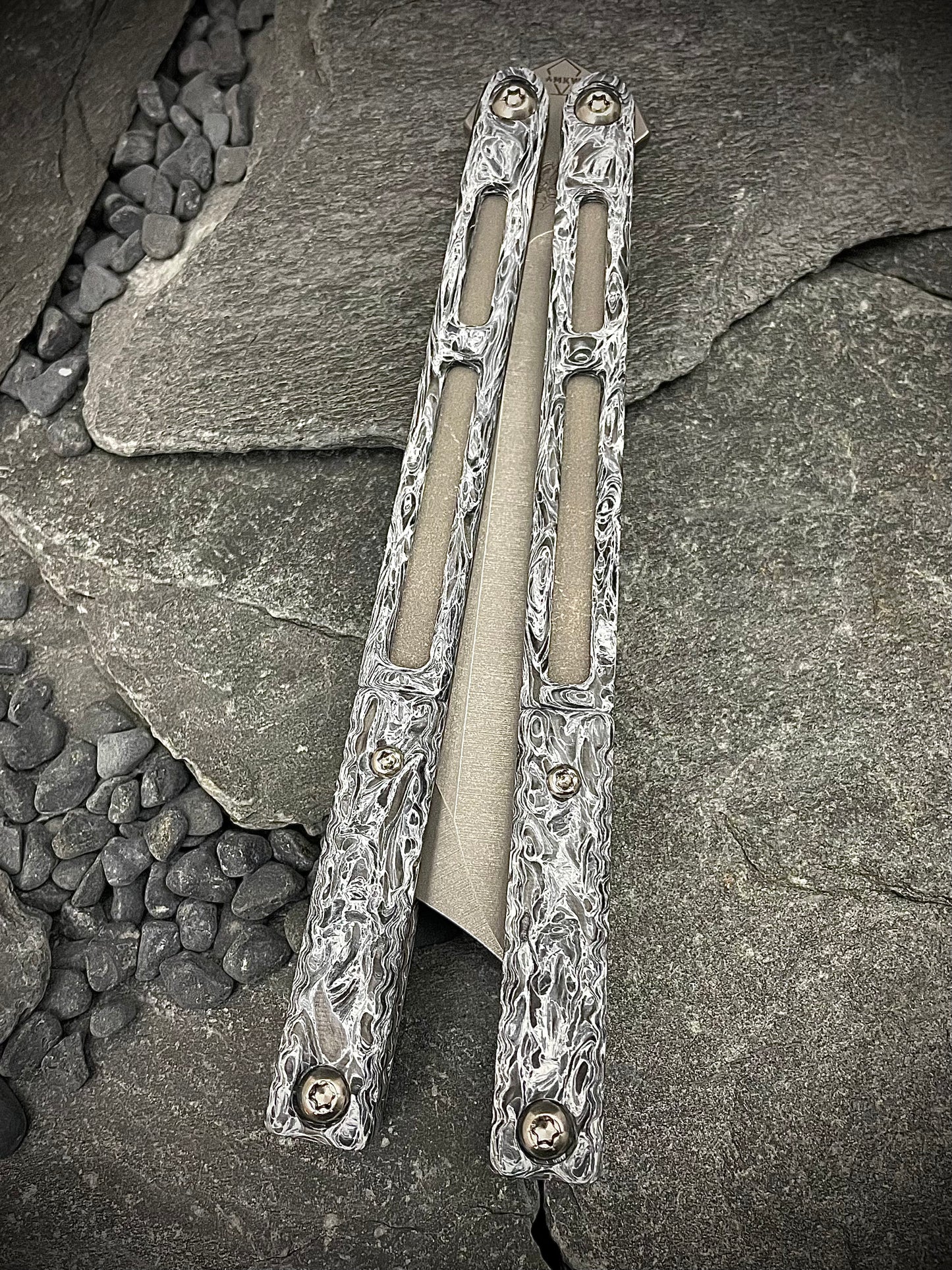 Fatcarbon Dark Matter Polar Forged Carbon Fiber AEON Scale Set
