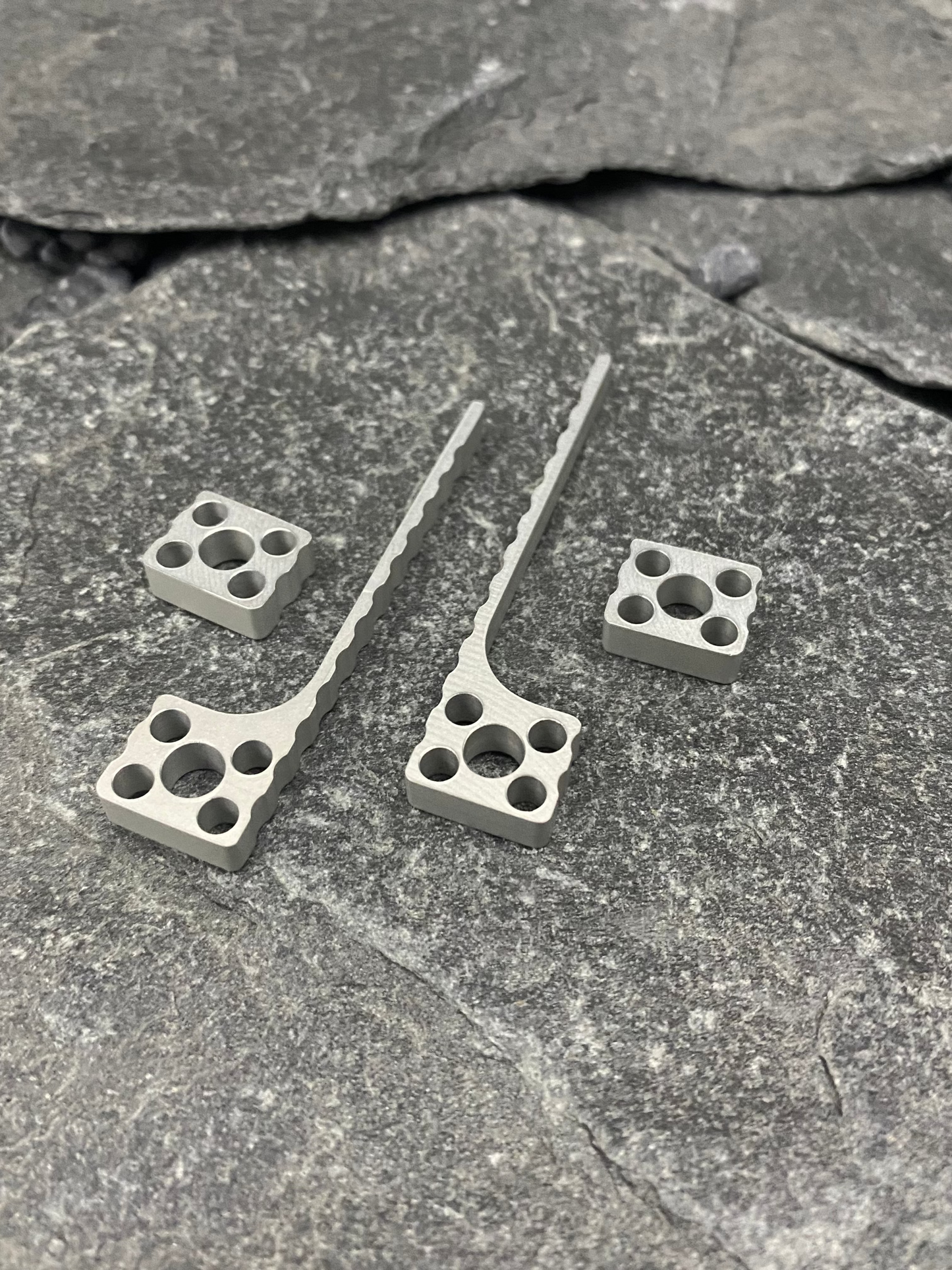 Silver Aluminum Spacers Set