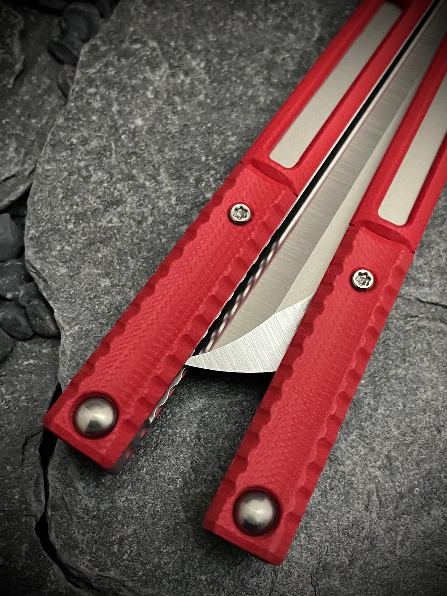 Cherry Red G10 AEON Scales and Spacers