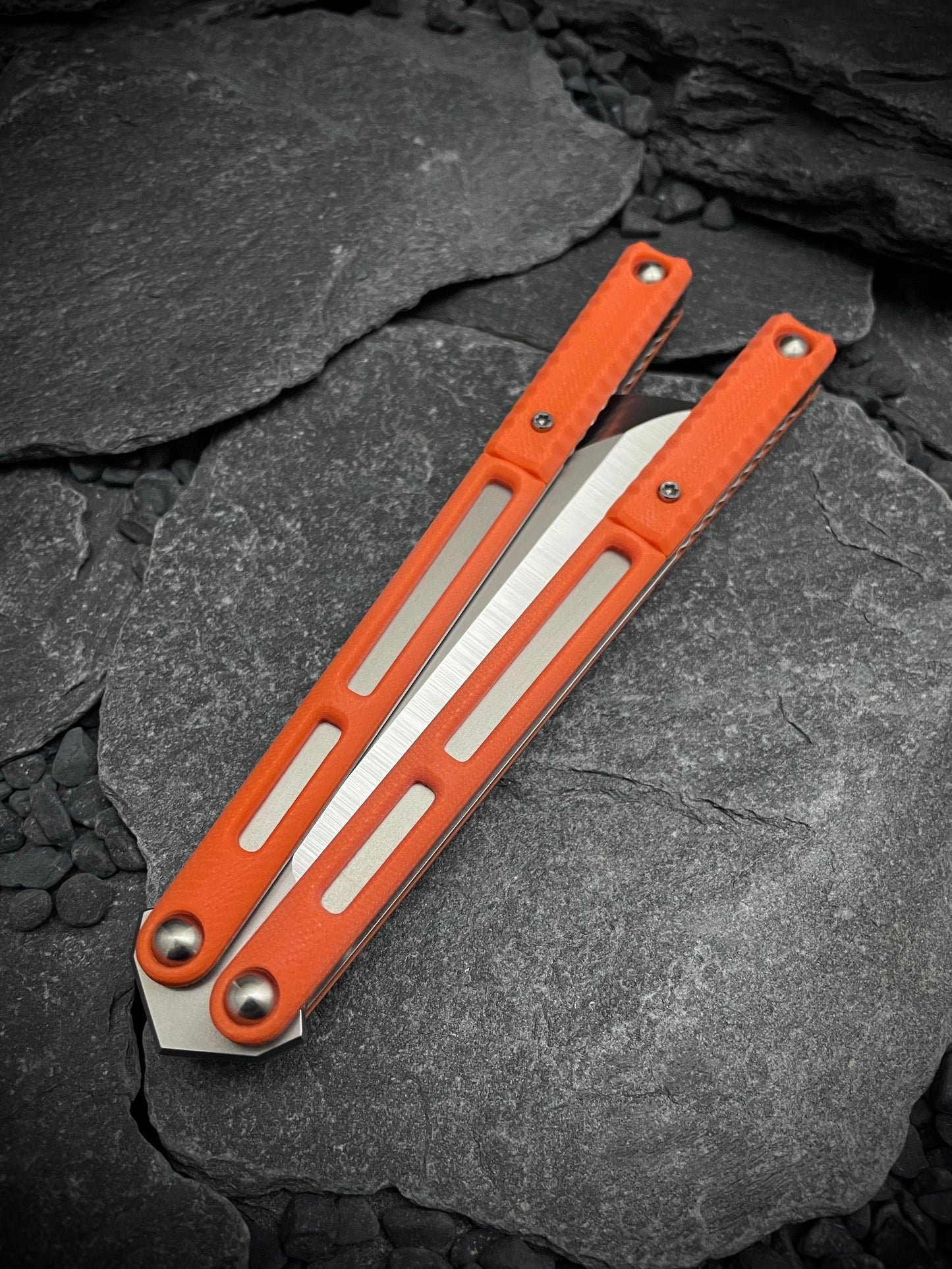 Hazard Orange G10 AEON Scales and Spacers