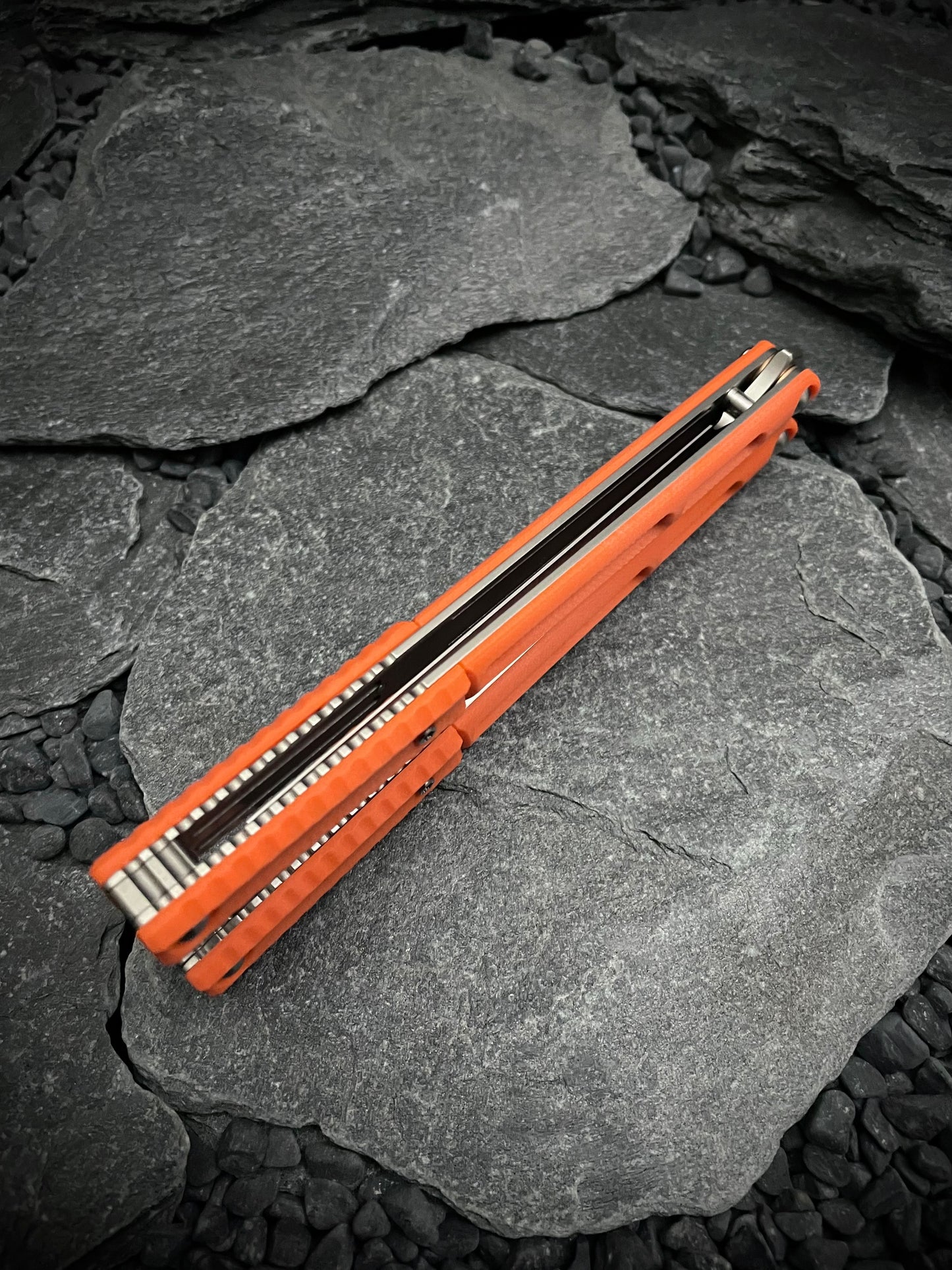 Hazard Orange G10 AEON Scales and Spacers