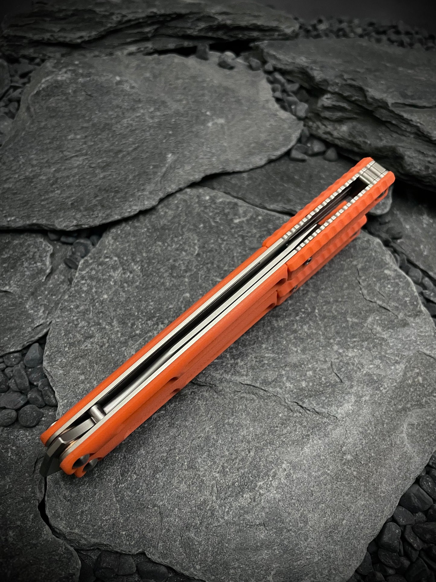 Hazard Orange G10 AEON Scales and Spacers