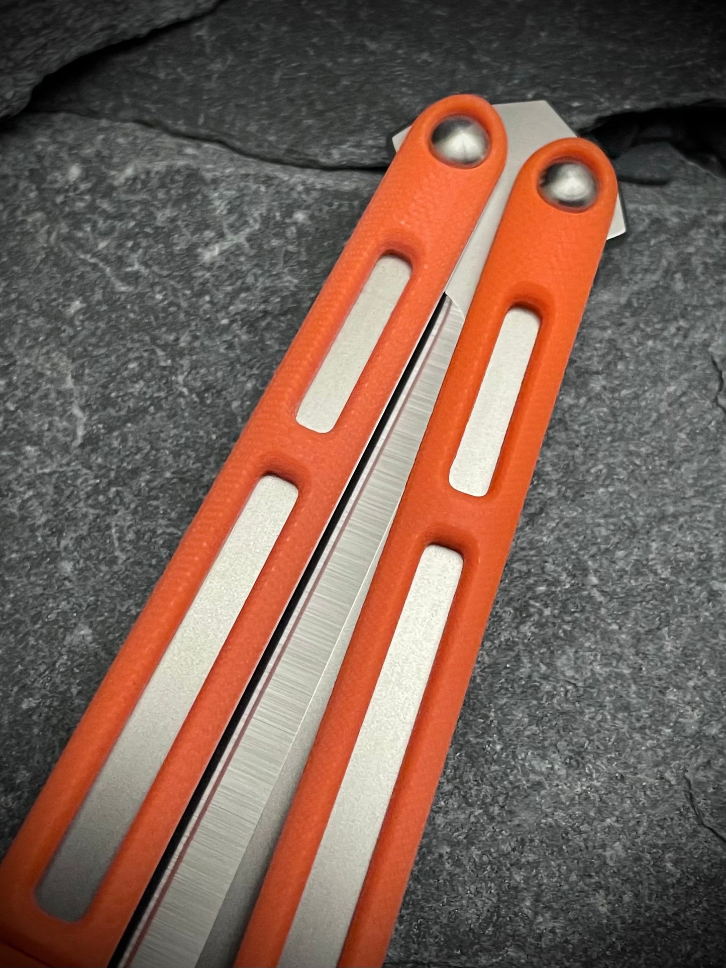 Hazard Orange G10 AEON Scales and Spacers