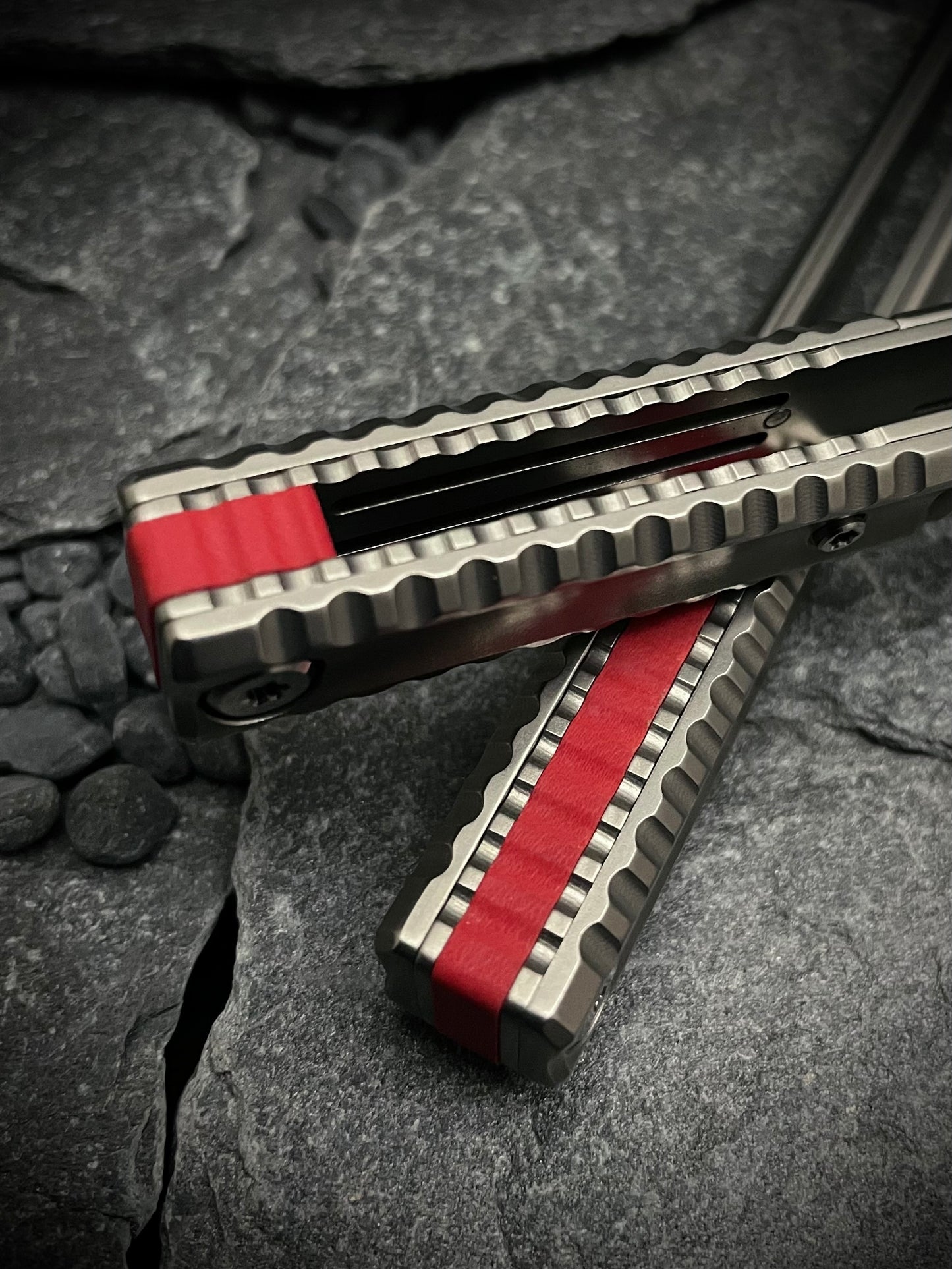 Cherry Red G10 AEON Scales and Spacers
