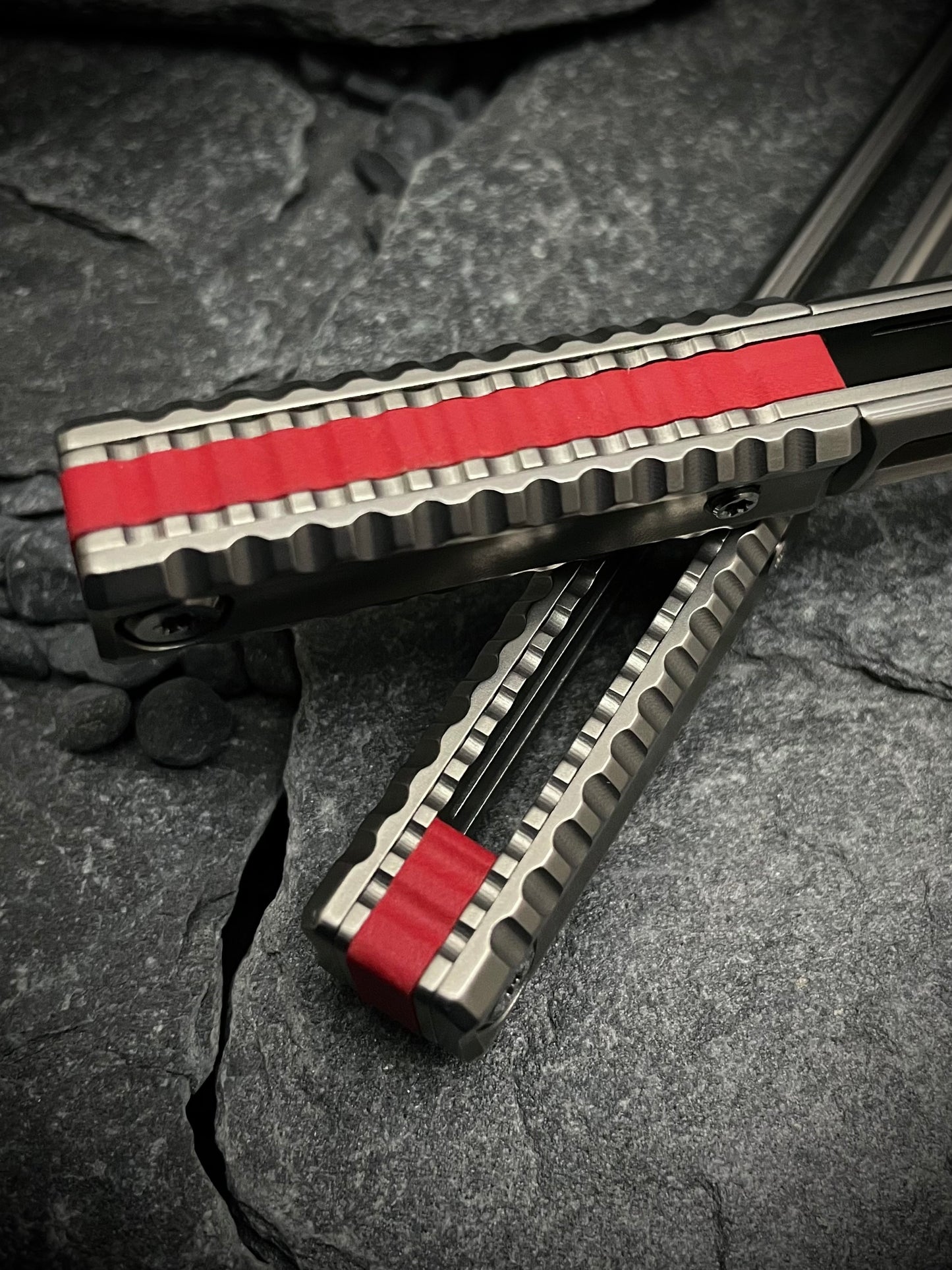 Cherry Red G10 AEON Scales and Spacers