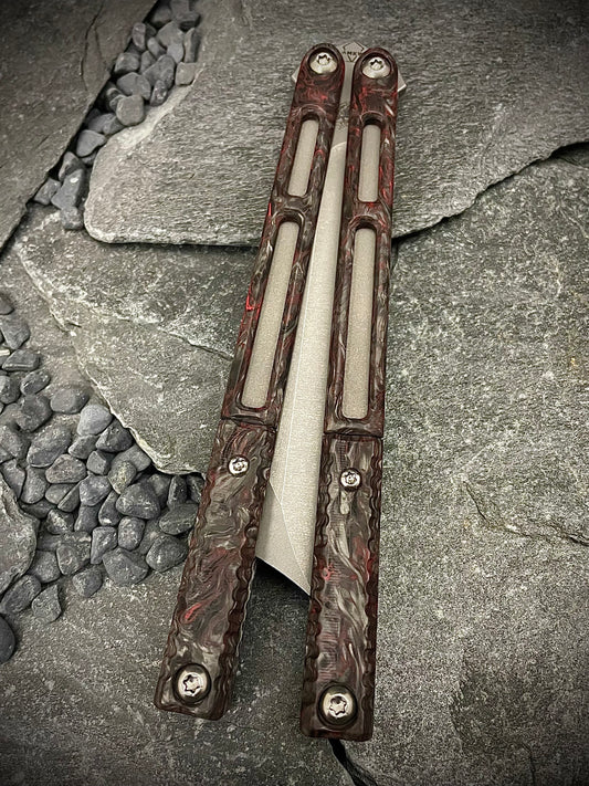 Fatcarbon Dark Matter Red Forged Carbon Fiber AEON Scale Set