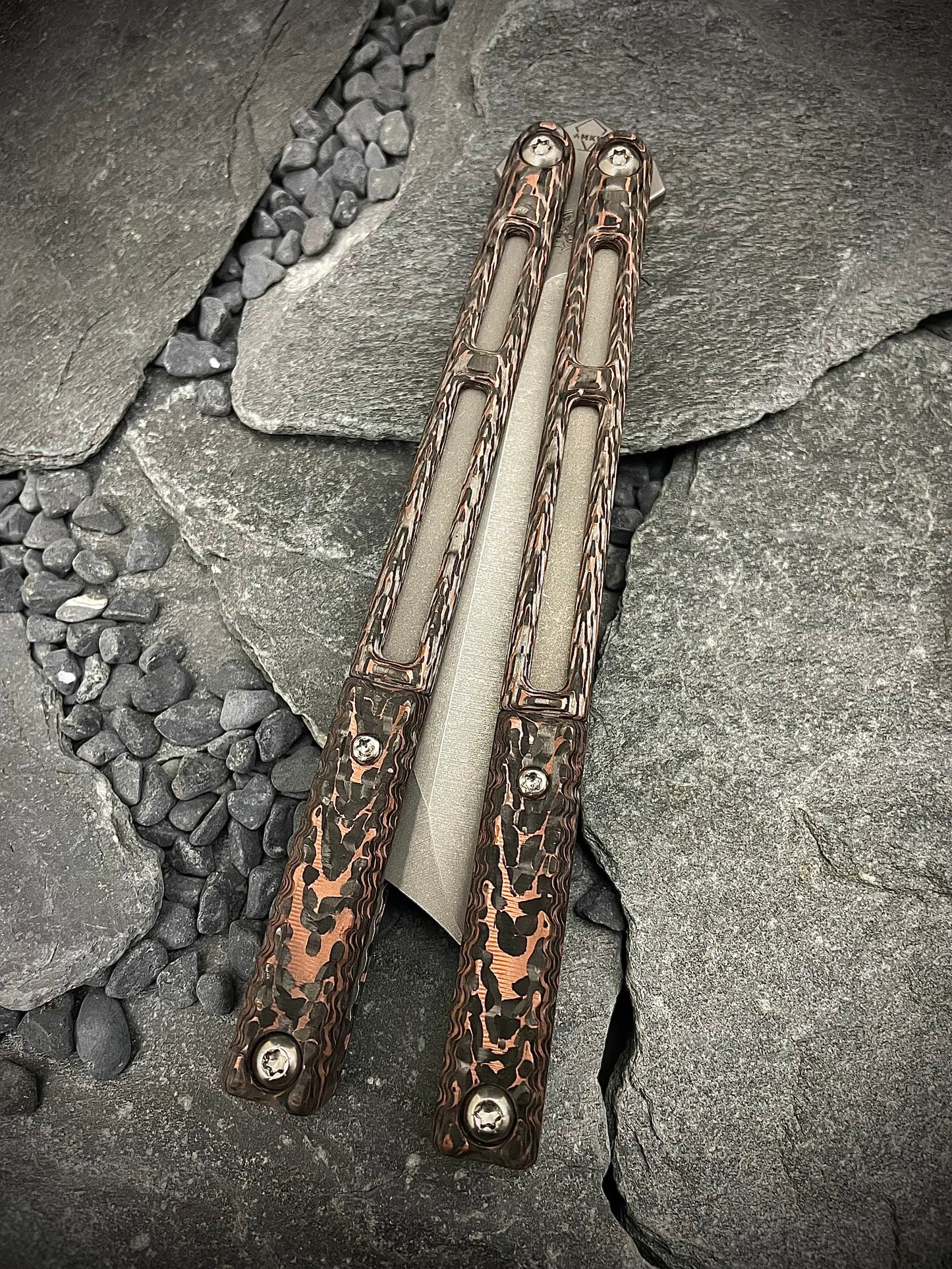 Fatcarbon Copper Snake Skin Carbon Fiber AEON Scale Set