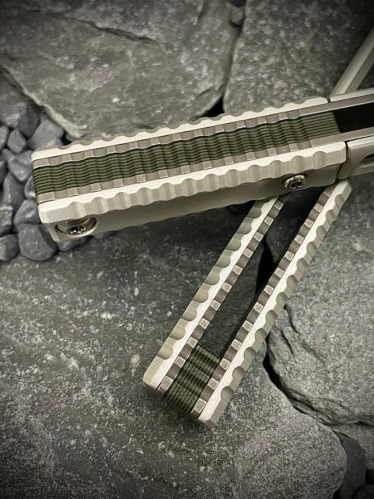 Multi Layer OD Green and Black G10 Spacer Set