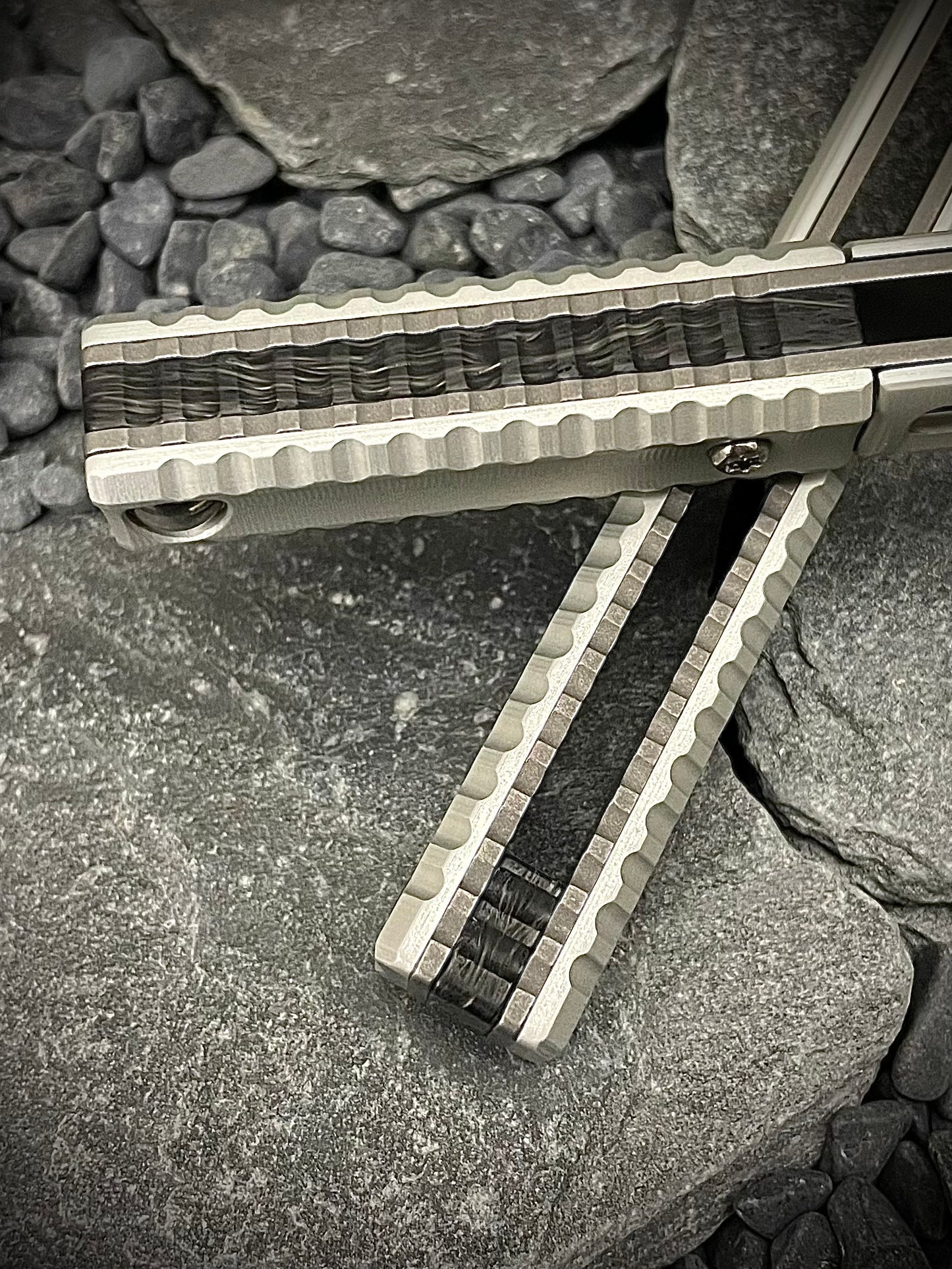 Fatcarbon Dark Matter Black Forged Carbon Fiber Spacers Set
