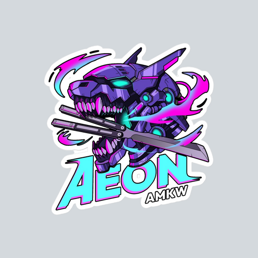 AEON AMKW DOG VINYL STICKER