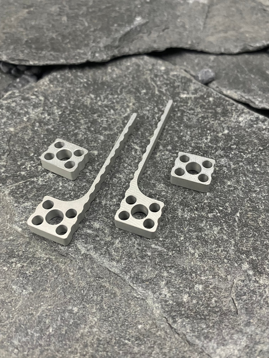 Silver Aluminum Spacers Set
