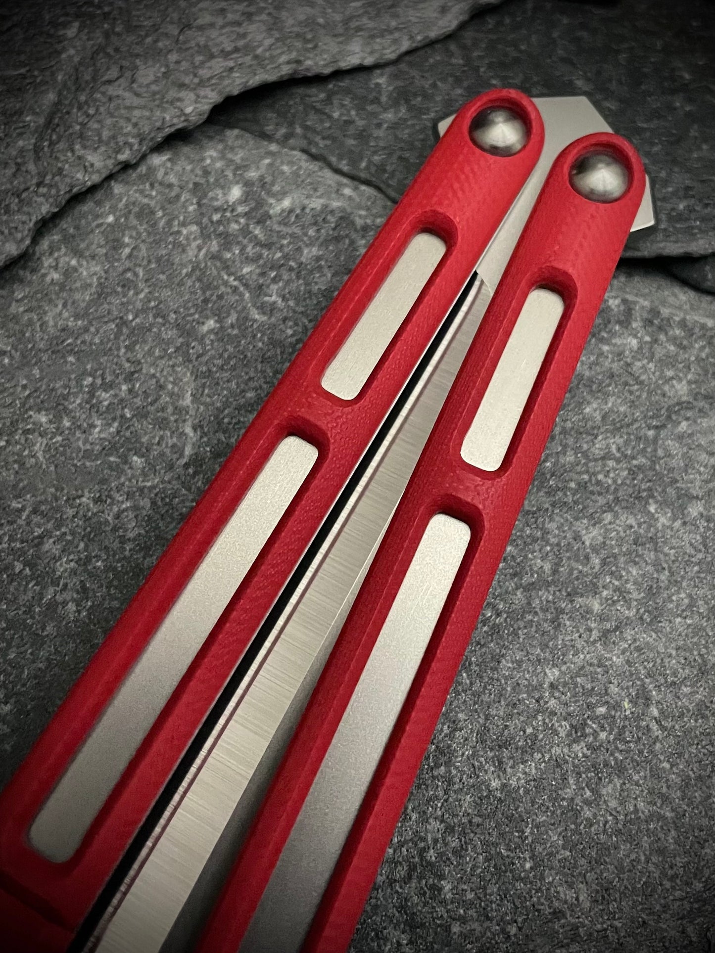 Cherry Red G10 AEON Scales and Spacers