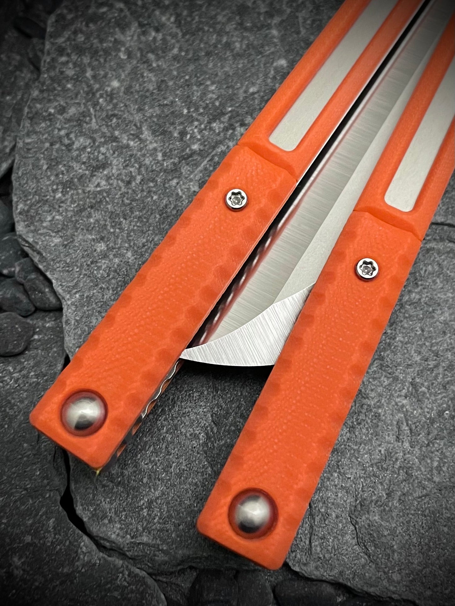 Hazard Orange G10 AEON Scales and Spacers