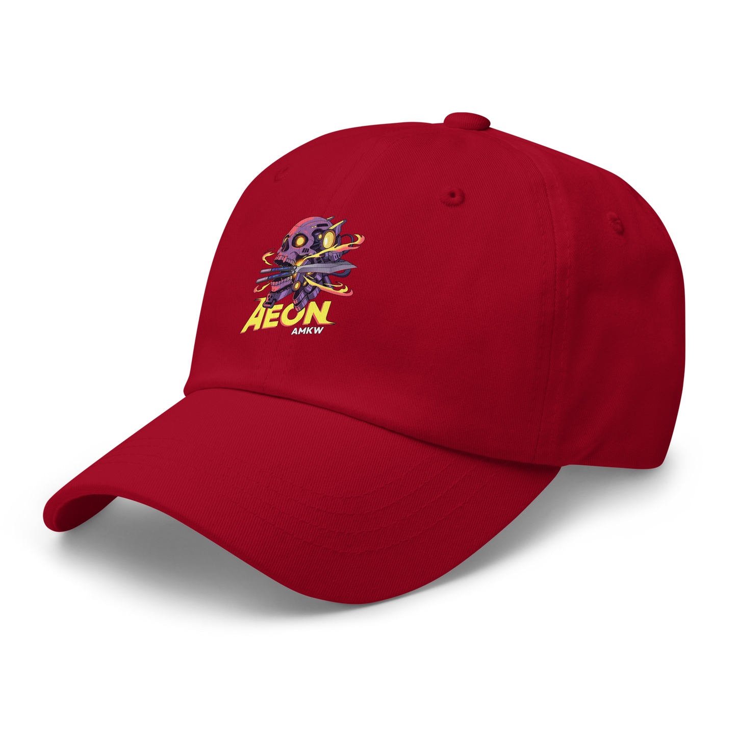 AMKW AEON CYBER SKULL GRAPHIC BASEBALL CAP