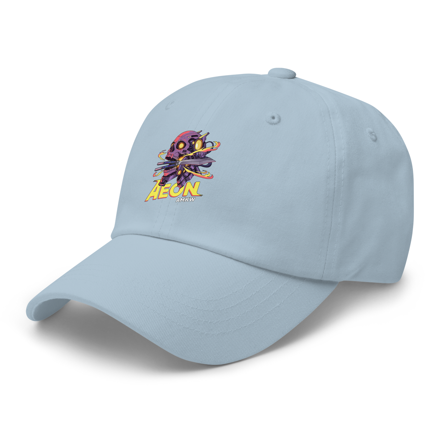 AMKW AEON CYBER SKULL GRAPHIC BASEBALL CAP