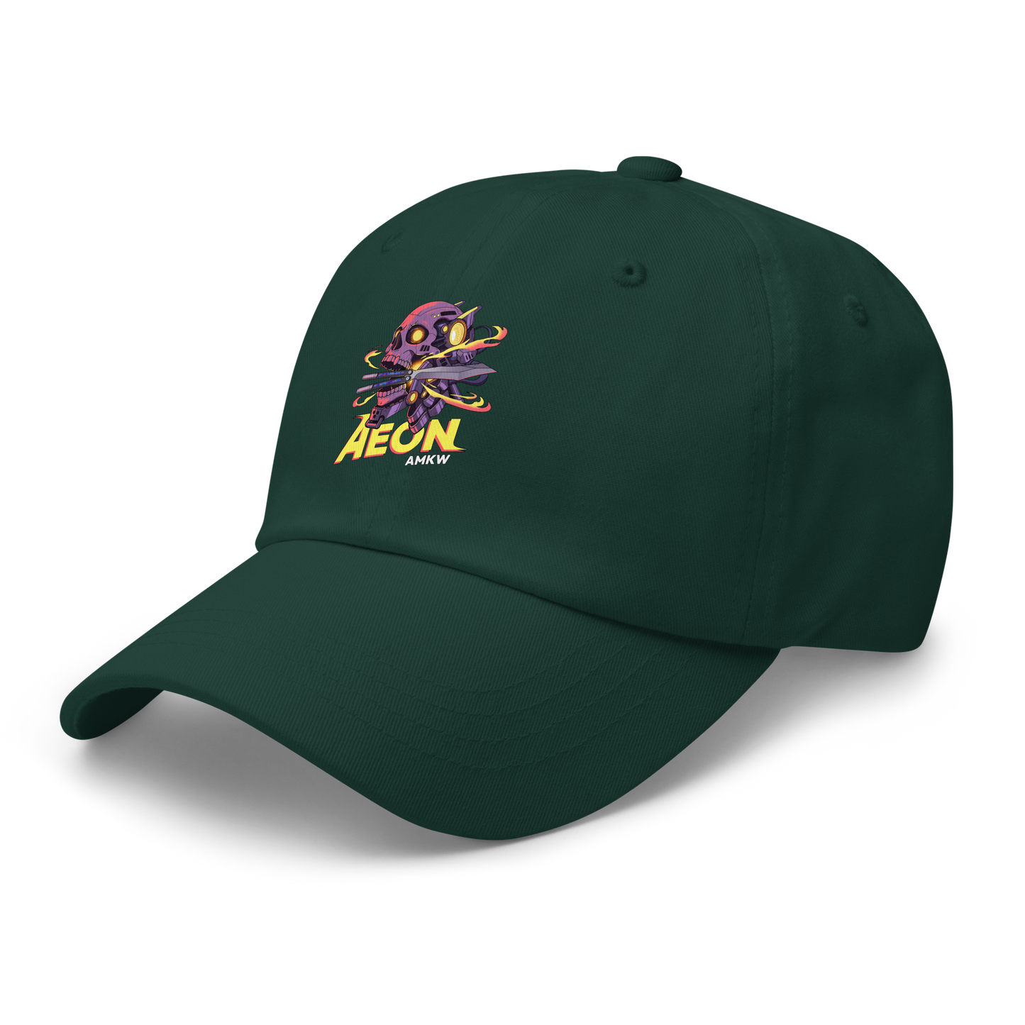 AMKW AEON CYBER SKULL GRAPHIC BASEBALL CAP