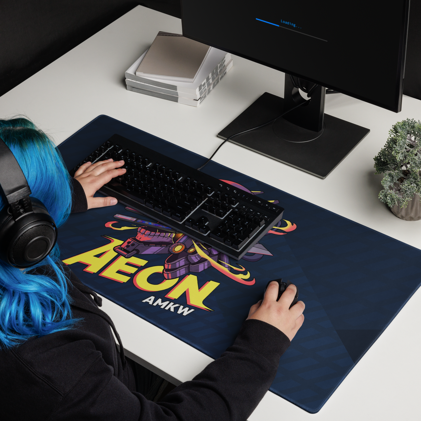 AEON AMKW CYBER SKULL GAMING MOUSE PAD