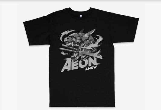 AMKW Aeon Dog Greyscale Logo Tshirt